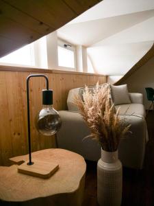 Posezení v ubytování Roubenka Meandra - studio 32m2