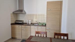 Kuchyň nebo kuchyňský kout v ubytování AMS 8b