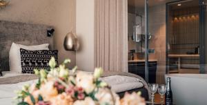 Postel nebo postele na pokoji v ubytování Lapland Hotels Bulevardi