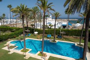 The swimming pool at or close to marina real 221
