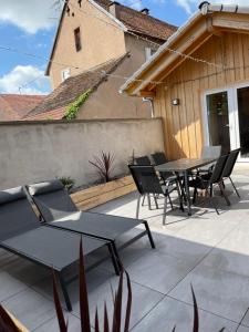 Siseõu või muu väliala majutusasutuses Studio Au Cosy Spa