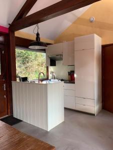 Dapur atau dapur kecil di Cozy house in the middle of nature