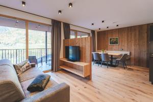 Posezení v ubytování Lahnerhof Chalets