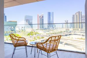Balkón nebo terasa v ubytování Bloomfields 1Br Supremee Al Maryah Island