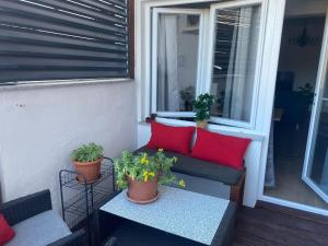 Balkón nebo terasa v ubytování Apartmani Smiljana