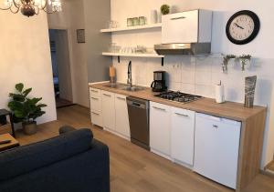 Kuchyň nebo kuchyňský kout v ubytování Apartmani Smiljana + 16 fotografií