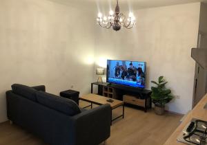 TV a/nebo společenská místnost v ubytování Apartmani Smiljana