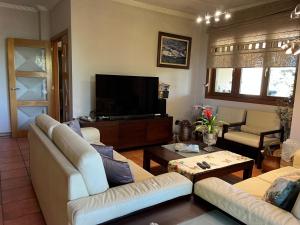 TV a/nebo společenská místnost v ubytování Preciosa casa en playa el Molino