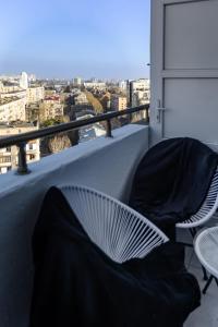 Μπαλκόνι ή βεράντα στο Tbilisi Luxury Jacuzzi Studio