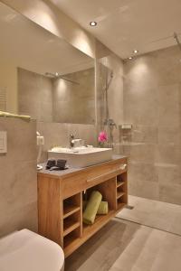 Koupelna v ubytování Hotel Montana