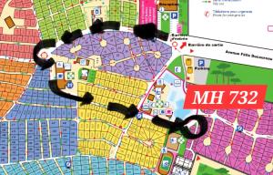 GastesにあるBungalows soit en 3 ou 4ch - jusqu'à 18 voyageurs - mh732 3ch ou mh828 4ch Biscarrosse Lake-proche océanのミル市の地図