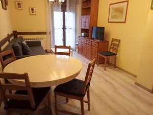 TV a/nebo společenská místnost v ubytování Apartamentos Valle de Tena - Biescas 3000