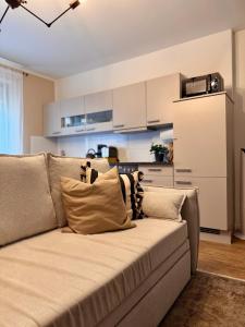 Η κουζίνα ή μικρή κουζίνα στο Zentrale Wohnung direkt am Hauptbahnhof - Bismarck