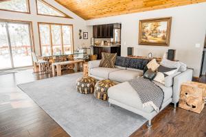 a living room with a couch and a table at St. Croix Islands Escape in Somerset