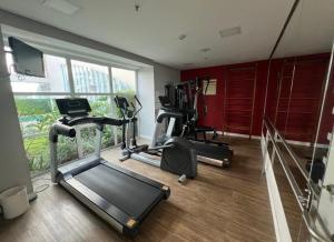 Fitness centrum a/nebo fitness zařízení v ubytování Hotel Ibirapuera Moema UH2003