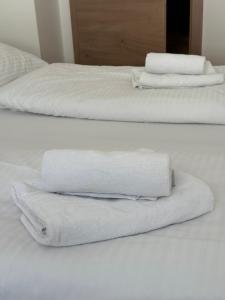 Łóżko lub łóżka w pokoju w obiekcie Appartement Berger