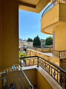 a balcony with a view of a building at Casablanca in Sutomore