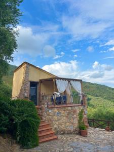 Balkón nebo terasa v ubytování Agriturismo Campo dei Lupi