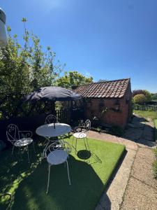 Zahrada ubytování 5 chapel lane Wymondham Norfolk