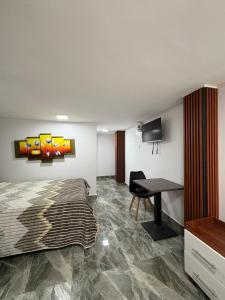 TV a/nebo společenská místnost v ubytování Hotel Monaco