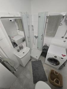 Phòng tắm tại Flower Home Belgrade