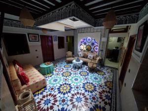 Zona de estar de Riad Lalla Marrakech