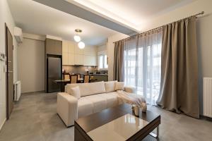 Η κουζίνα ή μικρή κουζίνα στο Electra's apartments