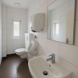 Koupelna v ubytování Zimmer in Rheinfelden Basel