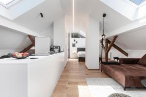 Ein Sitzbereich in der Unterkunft Kiechls Homebase - Adults only