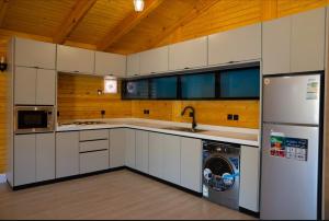 Køkken eller tekøkken på مزرعة واكواخ ريف الازهر