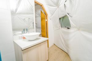 Koupelna v ubytování Glamping Tortuga Verde
