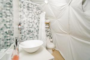 Koupelna v ubytování Glamping Tortuga Verde