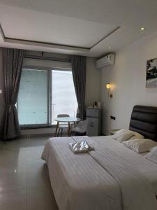 Giường trong phòng chung tại Private Home