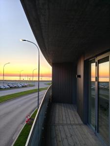 Východ nebo západ slunce při pohledu z apartmánu nebo okolí