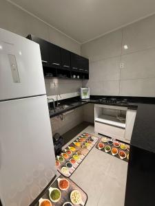 Dapur atau dapur kecil di Lofts Bahia Farm Show