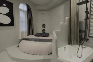 Ένα μπάνιο στο Shantou Qijian Homestay