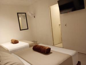 Letto o letti in una camera di Hotel Aerocafe Pereira