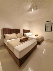 Letto o letti in una camera di Hotel Aerocafe Pereira