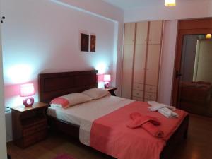 Ένα ή περισσότερα κρεβάτια σε δωμάτιο στο Beach Villa Claire