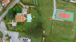 Letecký snímek ubytování Villa Colombai