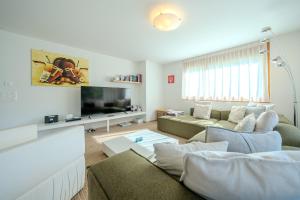 TV a/nebo společenská místnost v ubytování Sunnaschy Heidi by Arosa Vacations