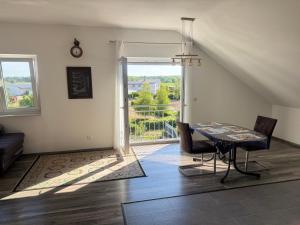 Χώρος καθιστικού στο Wunderschöne und helle Wohnung