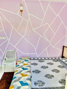 Postel nebo postele na pokoji v ubytování Nest in fun
