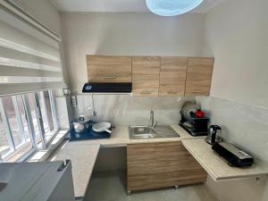 Η κουζίνα ή μικρή κουζίνα στο Seaside Apartments & Rooms Kampouri