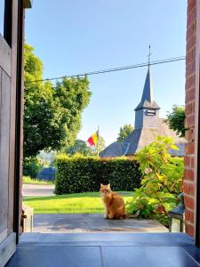 Domácí mazlíčci ubytovaní s hosty v ubytování B&B En face du Marronnier