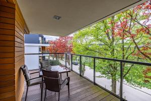 Balkon lub taras w obiekcie Luxury Apartment Bursztynowa