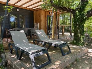 Zahrada ubytování Camping l'Avelanede