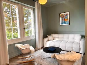 Boutique Hôtel Château Beaupin Restaurant & Wellness的休息区