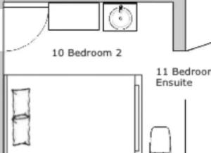 Plantegning af A Stylish Studio - TINY ROOM in Pyrmont