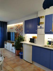 Kuchyňa alebo kuchynka v ubytovaní Casa blue fish